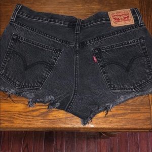 Levi’s 501 Black Denim Shorts